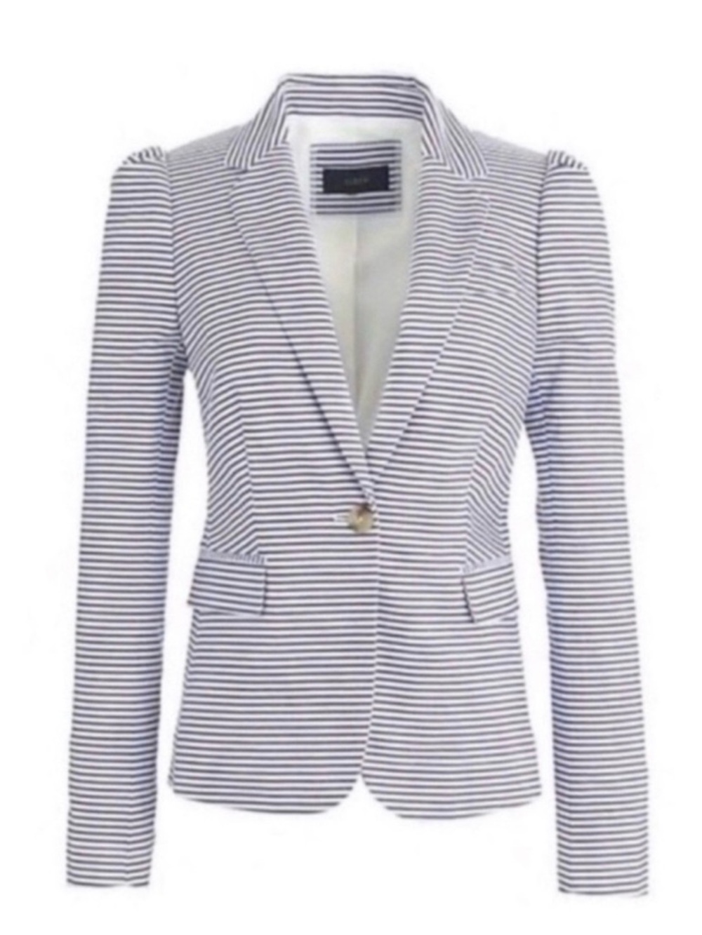 J.Crew Seersucker Navy & White Women's Blazer